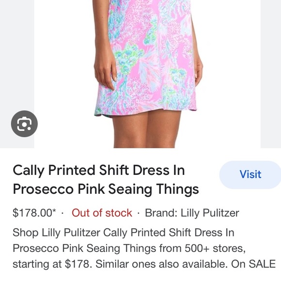 New: Lilly Pulitzer Callie Shift Dress in Prosecco Pink Seaing Things. Size 4 - Picture 13 of 15